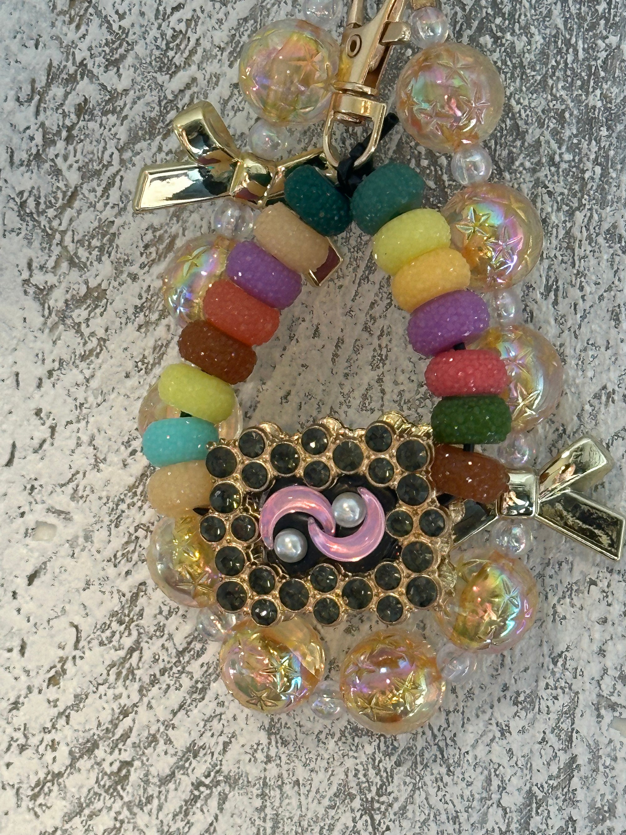 Golden Brooch Meets Playful Sparkle!