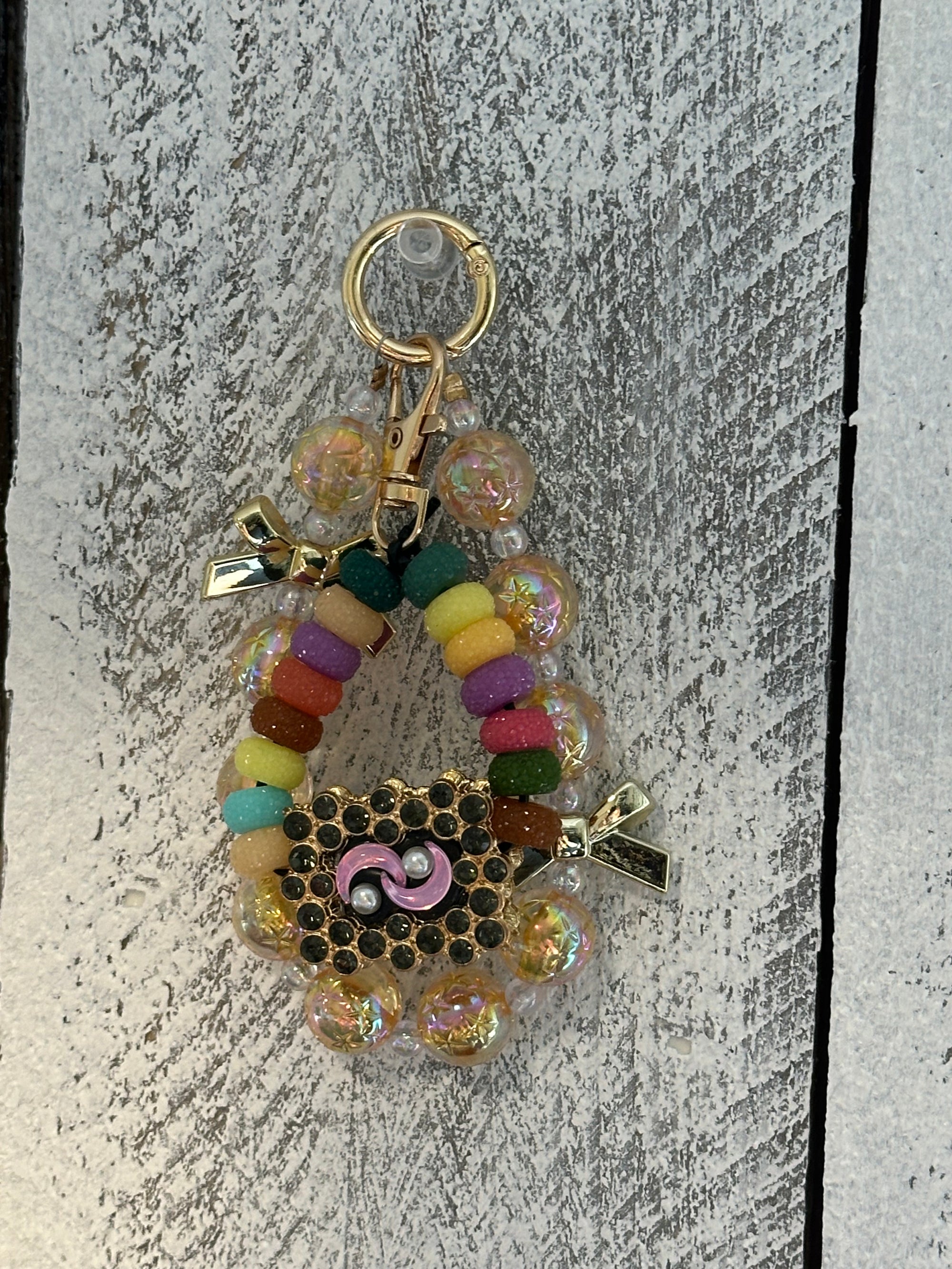 Golden Brooch Meets Playful Sparkle!