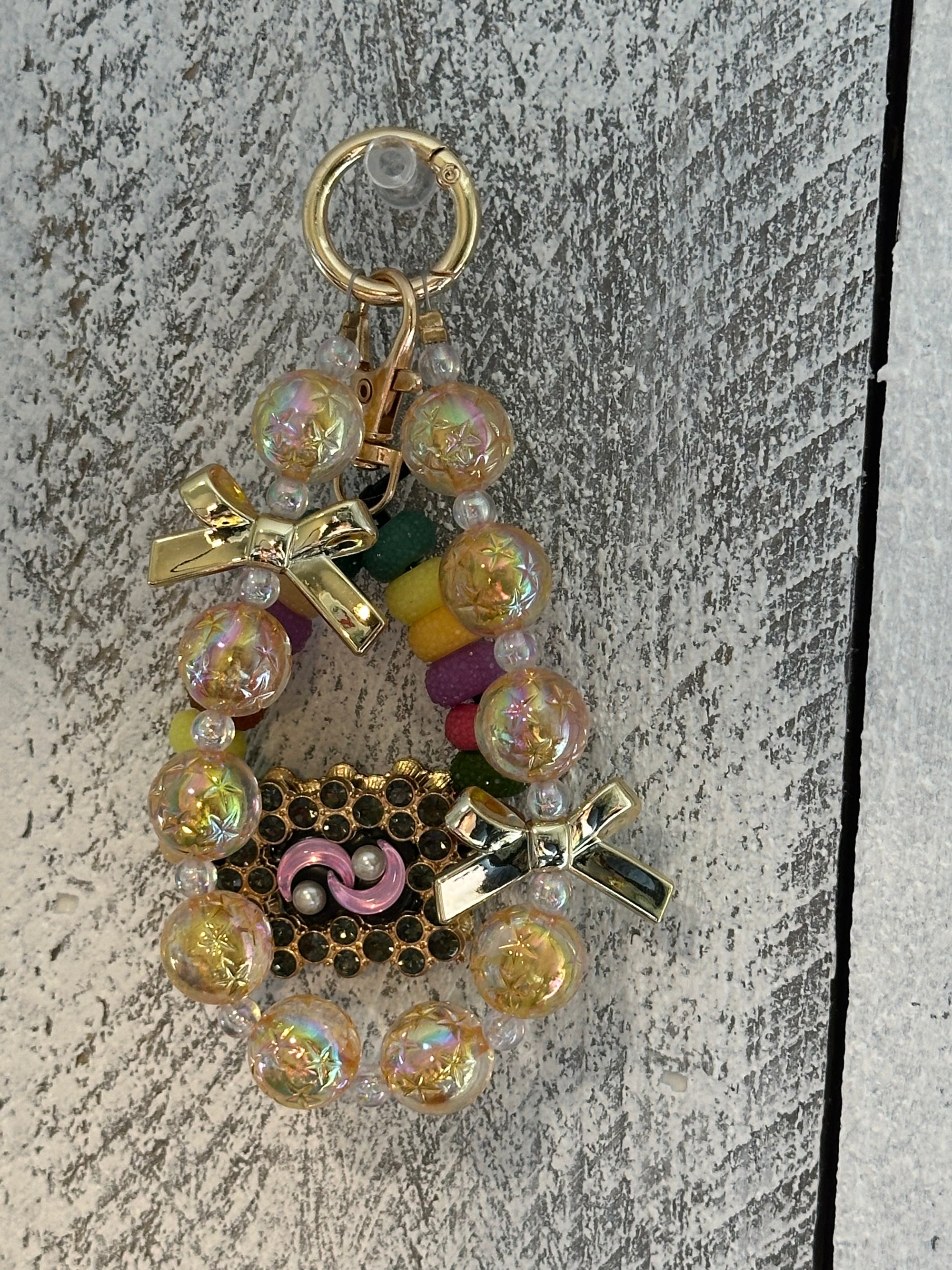 Golden Brooch Meets Playful Sparkle!
