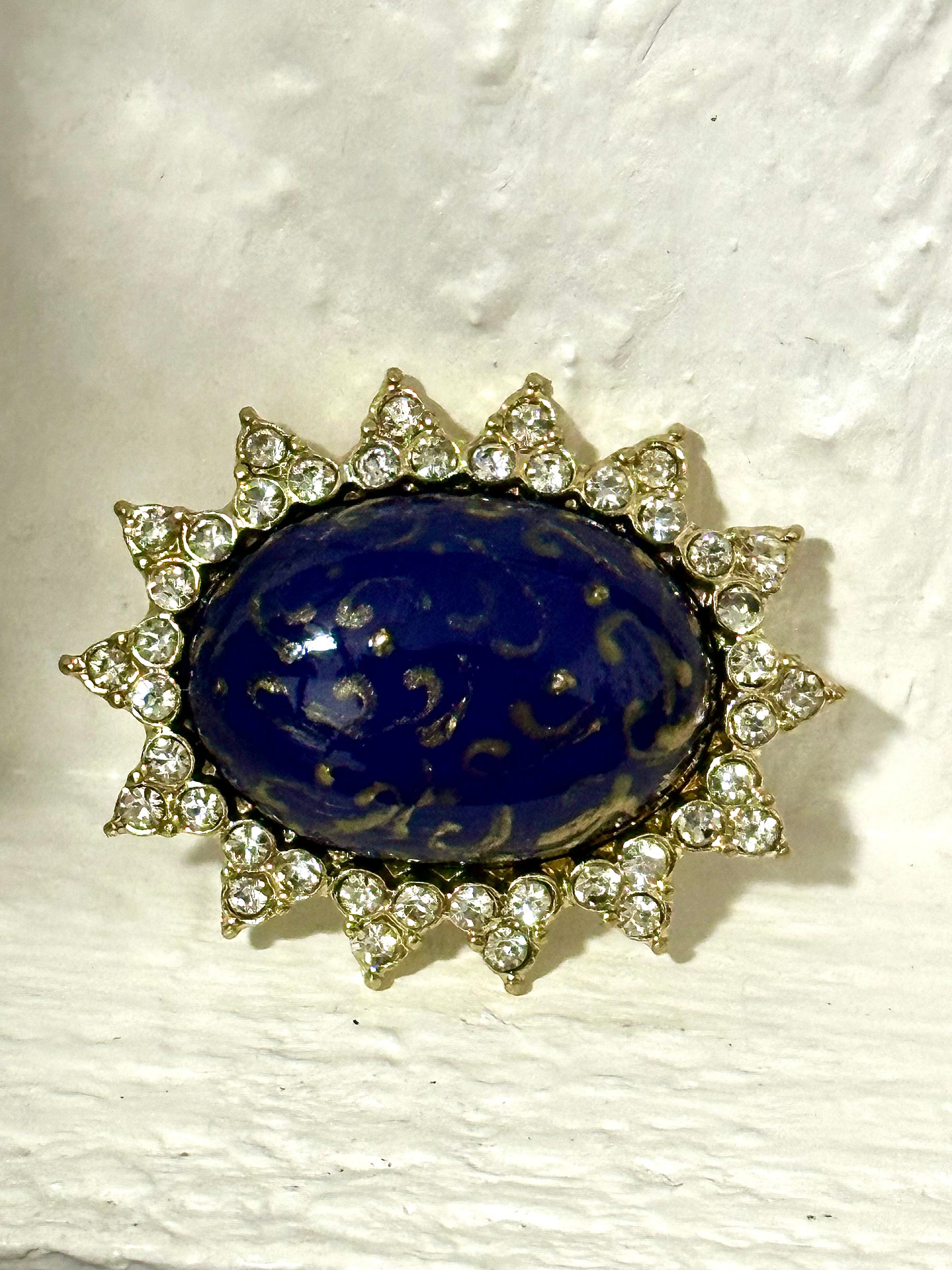 Lapis Blue Brooch