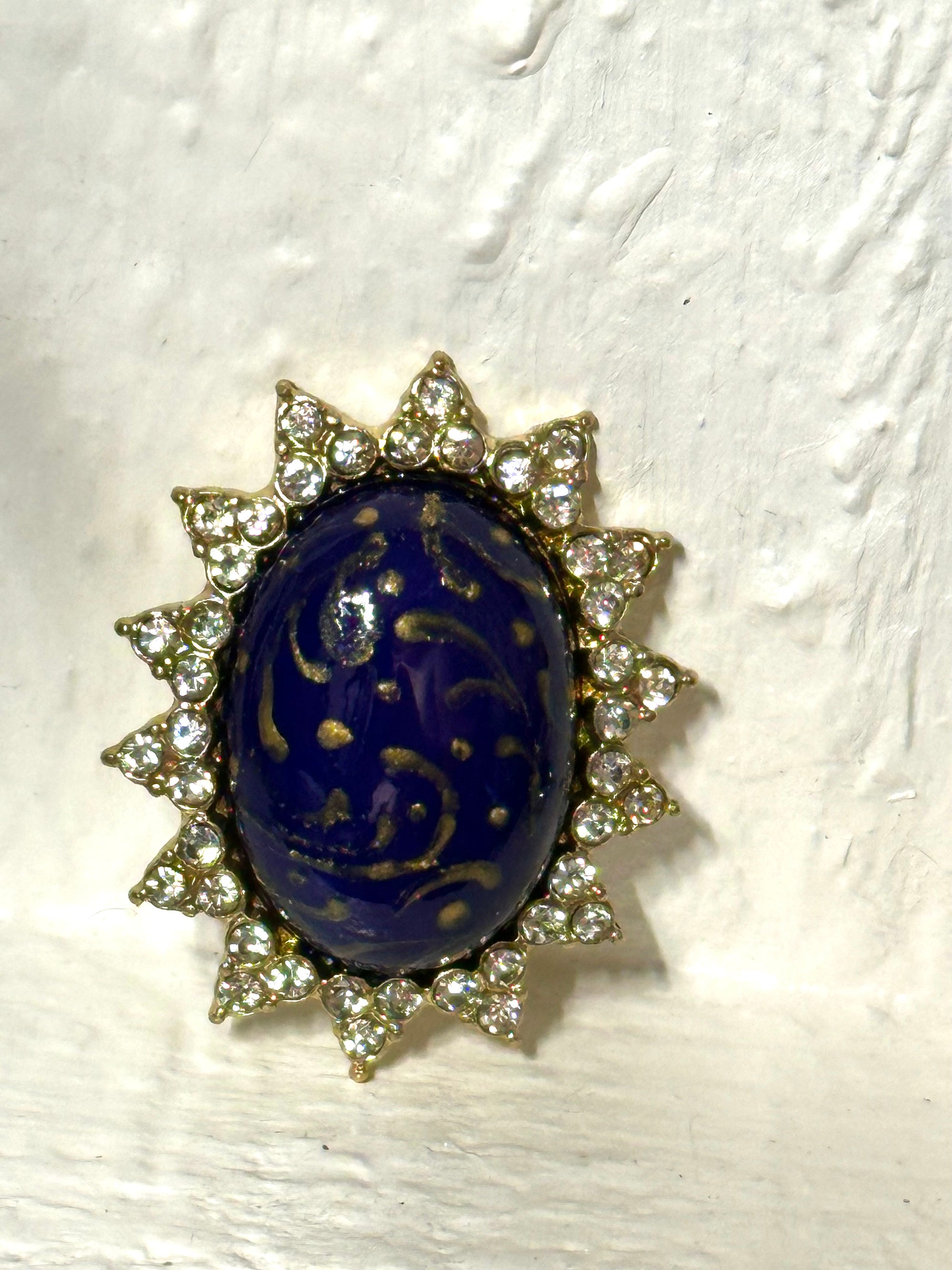Lapis Blue Brooch