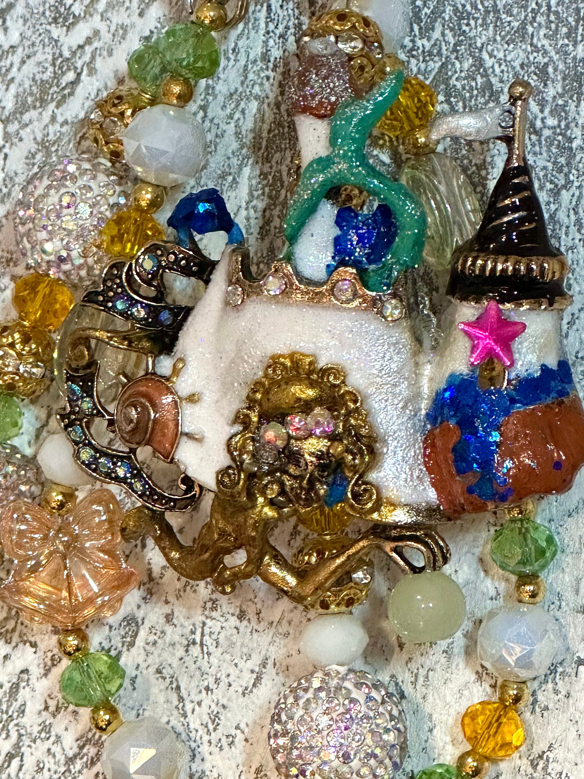 Mermaid Brooch Luxury Bag Chain