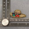 Vintage Rhinestone Hat Brooch