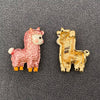 Cute Alpaca Brooch: White