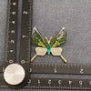 Rhinestone Butterfly Brooch
