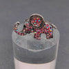 Rhinestone Little Elephant Brooch: Pink