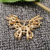 Sparkling Glass Rhinestone Butterfly Brooch