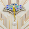 Designer-Inspired Art Nouveau Styled Nymph Butterfly Brooch