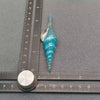 Inlaid Rhinestone Enamel Conch Brooch: Blue