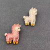 Cute Alpaca Brooch: White