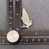 Vintage Inspired Golden Peace Dove Brooch: Silver