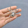 Spider Brooch: White
