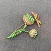 Dragonfly On The Lotus Seed Brooch