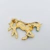 Enamel Unicorn Horse Brooch