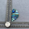 Blue Enamel Rhinestone Conch Brooch