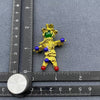 Colorful Golden Scarecrow Brooch