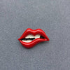 Red Lip Mouth Brooch