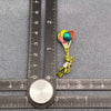 Frog Flies Away with Balloon Enamel Brooch