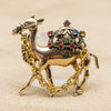 Designer-Inspired Rhinestone Inlaid Camel Brooch