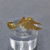Winged Rhinestone Musical Note Brooch