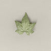 Vintage Inspired Baked Enamel Leaf Brooch