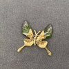 Rhinestone Butterfly Brooch