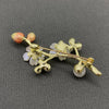White Plum Blossom Flower Brooch