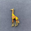 Enamel Giraffe Brooch