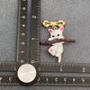 Cat Climbing Branch Resin Brooch