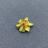 Enamel Flower Brooch