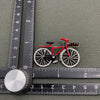 Rhinestone Bicycle Brooch: Red