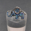 Rhinestone Little Elephant Brooch: Pink