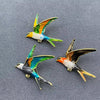 Enamel Swallow Brooch: A