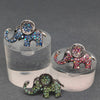 Rhinestone Little Elephant Brooch: Pink