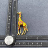 Enamel Giraffe Brooch