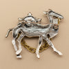 Designer-Inspired Rhinestone Inlaid Camel Brooch