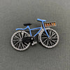 Rhinestone Bicycle Brooch: Red