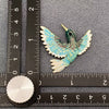 Enamel Hummingbird Brooch: Purple