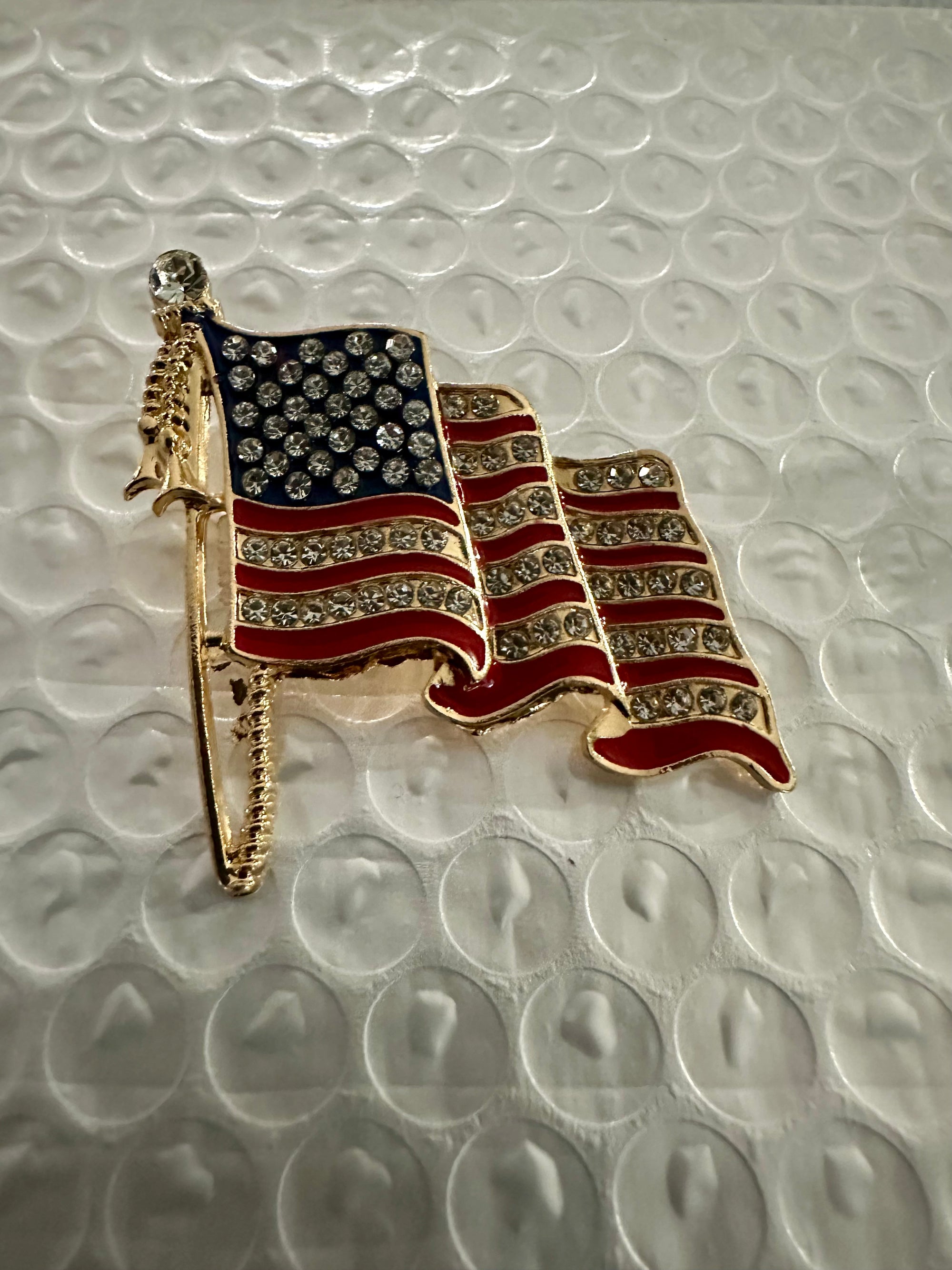 American Flag Brooches