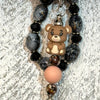 Black Cherry Bracelet Keychain