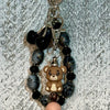 Black Cherry Bracelet Keychain