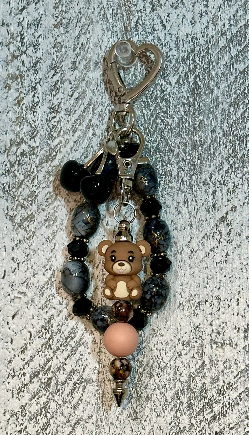 Black Cherry Bracelet Keychain