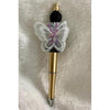 Black Fairy Bear Beaded Pen