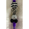 Black & Silver Disco Beaded Pen