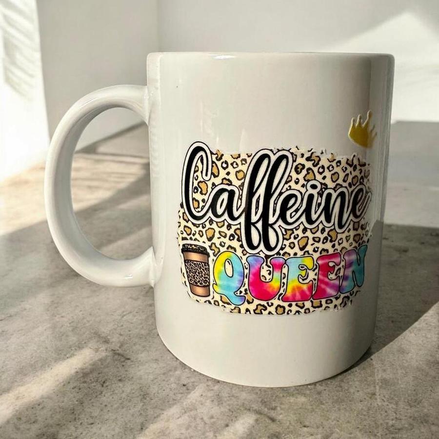 'Caffeine Queen' Designed 11 oz. Ceramic Mug