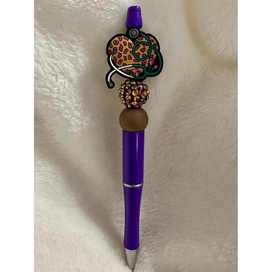 Cheetah Style Beaded Pen