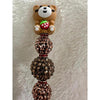 Chocolate Strawberry Bear Beaded Pen