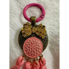 Convex Glass Guardian Angel Keychain