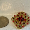 Crystal Glass Brooches
