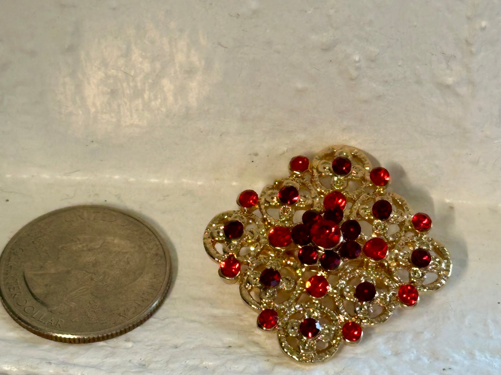 Crystal Glass Brooches